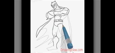 How To Draw A Quick And Easy Batman Cartoon Drawing