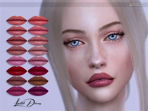 The Sims Resource Lipstick Donna By Angissi • Sims 4 Downloads