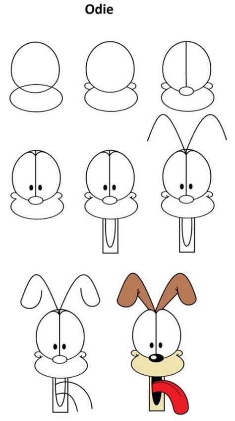 Cartoon Drawings Easy Step By Step 40 Easy Step By Step Tutorials To