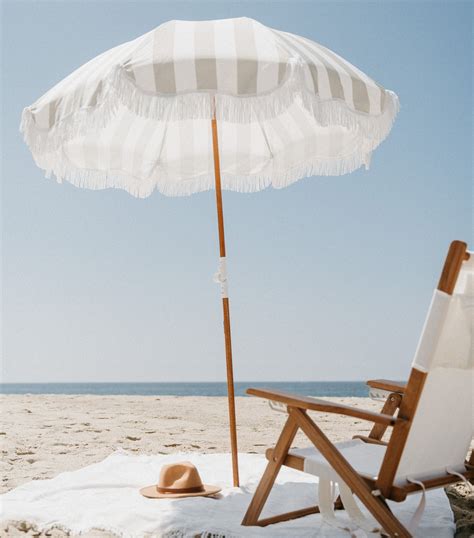 Striped Holiday Beach Umbrella