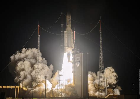 Ariane 5 Rocket Launches 3 Spacecraft Into Orbit From Europes