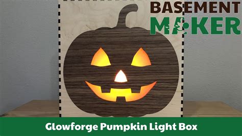 Laser Cut Flickering Flame Pumpkin Light Box with the Glowforge - YouTube
