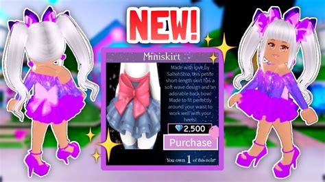 NEW REWORKED MINISKIRT Is OUT BRAND NEW UPDATE Royale High Update