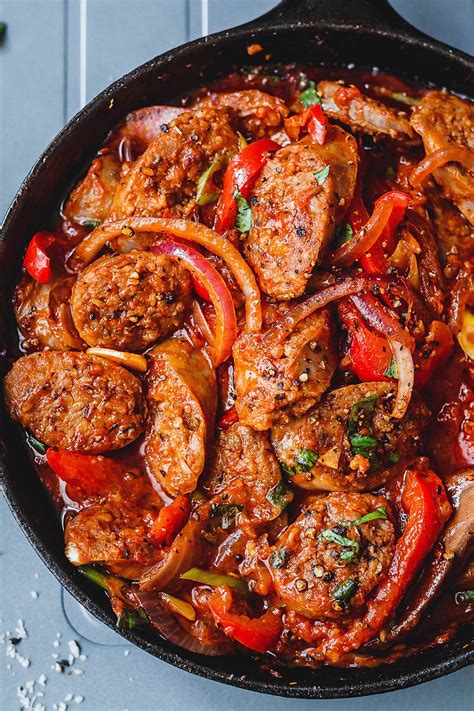 Very easy to prepare and also very tasty. Italian Sausage Vegetable Skillet Recipe — Eatwell101