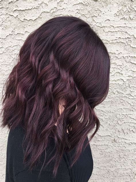 Deep Plum Balayage Balayage Hair Plum Hair Balayage Hair Blonde Medium