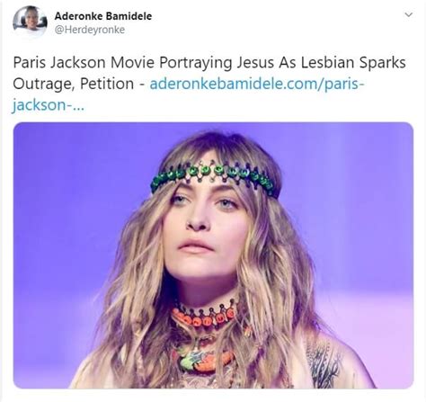 Paris Jackson S Lesbian Jesus Sparks Outrage But What S The Big Deal