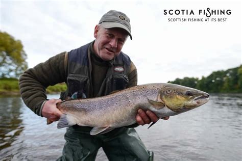 Salmon Fishing On The River Tay In Scotland