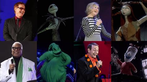 The Nightmare Before Christmas Voice Cast Live Vs Animation Side