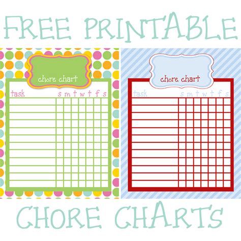 Free Printable Chore Charts With Pictures Francesco Printable