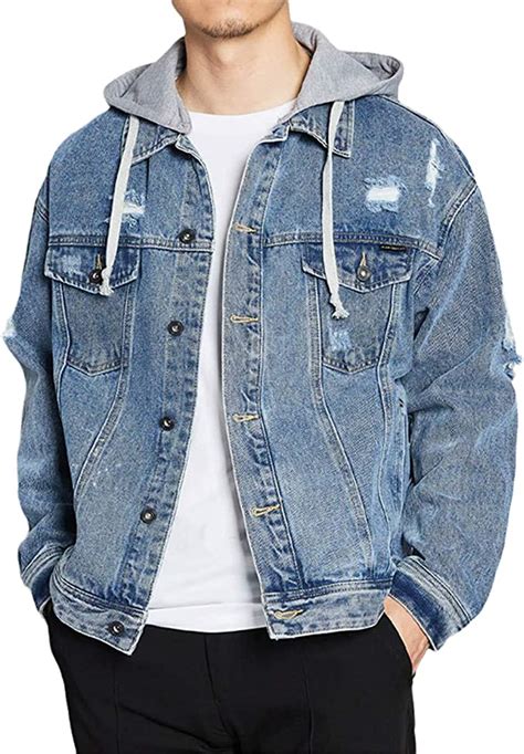 Men Denim Jacket Outerwear Fashion Classic Tops Jeans Clothing Spring