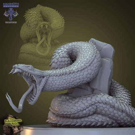 Deathfang Giant Constrictor Snake Mammoth Factory Dandd 5e Etsy Uk