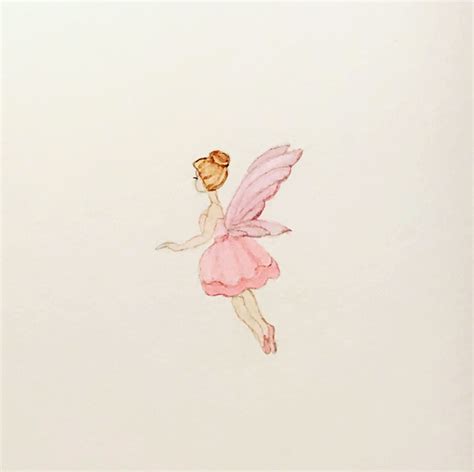 Watercolor Fairy Card Art Watercolor Painting