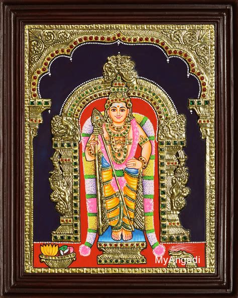 Murugan Tanjore Painting Thanjavur Paintings तँजोर पेंटिंग In