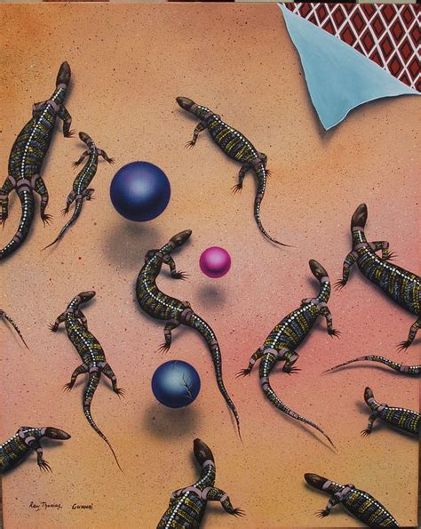 Inquisitive Lizards Acrylic On Canvas Original Art Acrylic Art