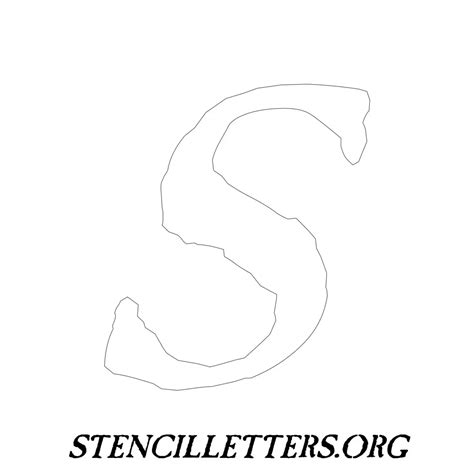 1 Inch To 5 Inch A Z Printable Individual Letter Stencils Stencil