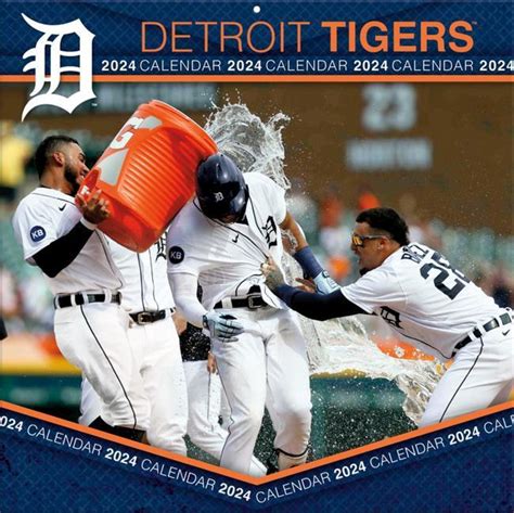 Detroit Tigers 2024 12x12 Team Wall Calendar Englische Bücher