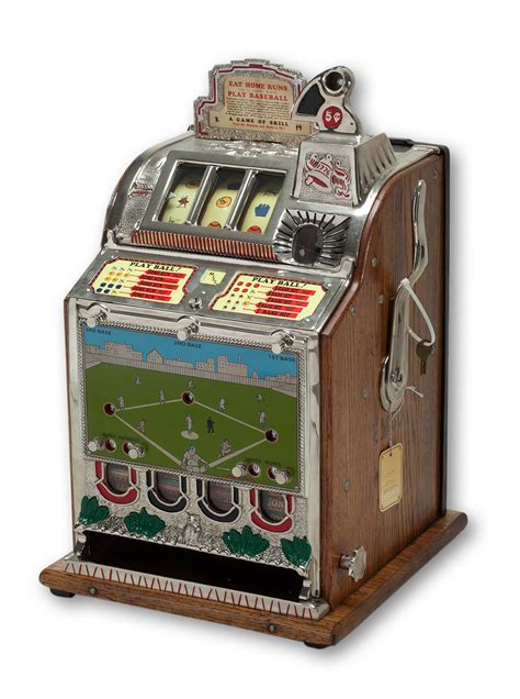 Lot Detail 1929 Play Ball Mills 4 Row Vendor 5 Cent Slot Machine