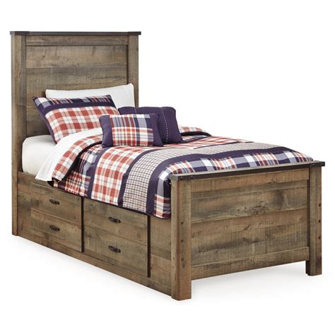 Trinell Twin Panel Bed With 2 Storage Drawers B446b15 By Signature