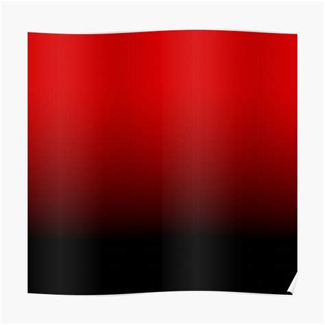 Horizontal Red And Black Gradient Effect Design Poster For Sale By