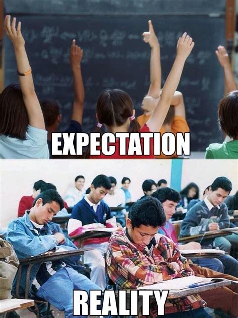 First Day Of Class Expectations Vs Reality Expectation Vs Reality