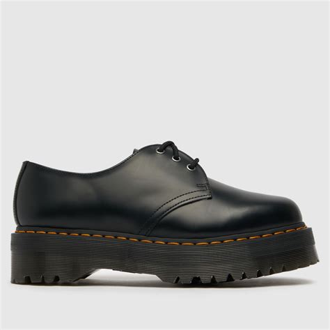 Dr Martens Black 1461 Quad 3 Eye Shoe Flat Shoes Shoefreak