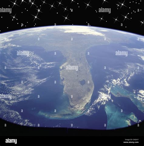 Nasa Satellite Photo Of Florida Starry Sky Stock Photo Alamy