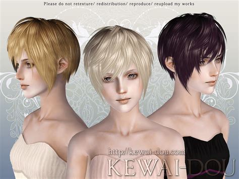 Masquerade Hair For The Sims3 Kewai Dou