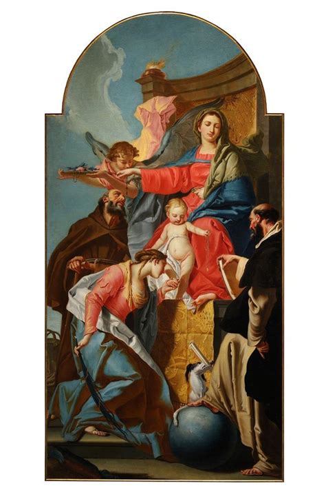 Lorenzi F Sec Xviii Madonna Con Gesù Bambino Santantonio Da Padova