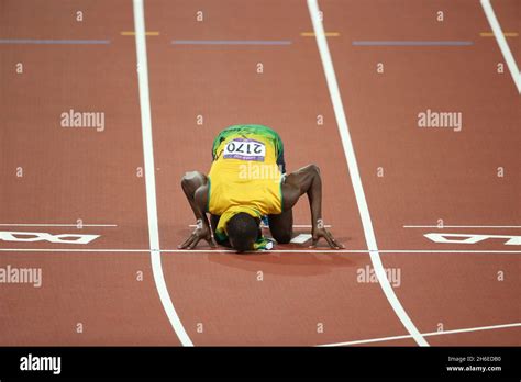 Usain Bolt Wins The 200 Meter Final During The London 2012 Olympic