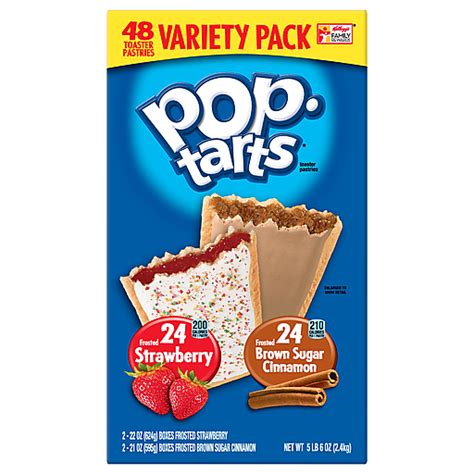 pop tarts variety pack frosted strawberry brown sugar cinnamon toaster pastries 48 ea shop