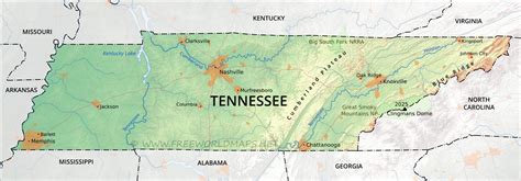 National geographic's tennessee guide map is the ultimate ultimate travel companion to the volunteer state, combining a comprehensive road map with an expertly research travel guide. Physical map of Tennessee