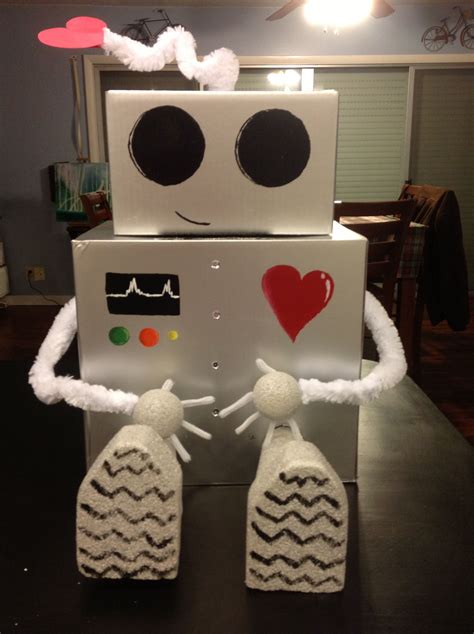 Pinterest Fazer Um Robô Caixa Para Namorados Escola Diy