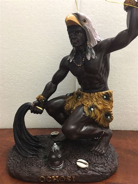 12 Statue Orisha Ochosi Yoruba Santeria Guerrero Warrior Etsy