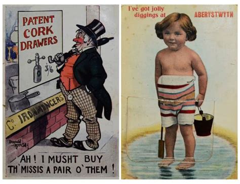 Saucy Postcards From Welsh Seaside Towns Up For Auction Bbc News