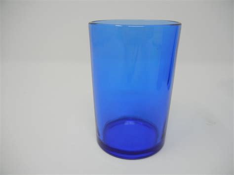 Vintage Cobalt Blue Juice Glasses Set Of 4 Etsy