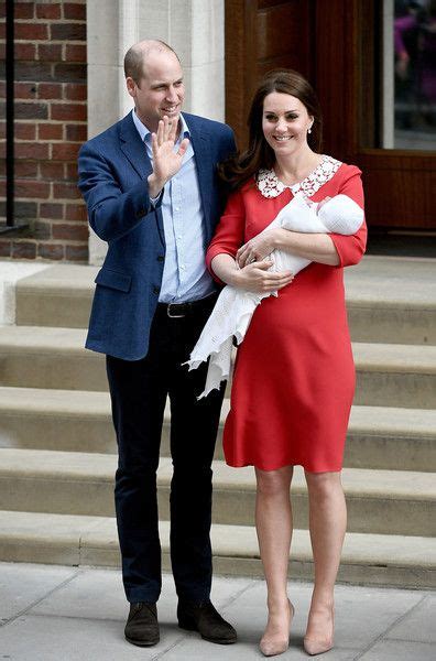 Prince William And Catherine Duchess Of Cambridge With Their Newborn