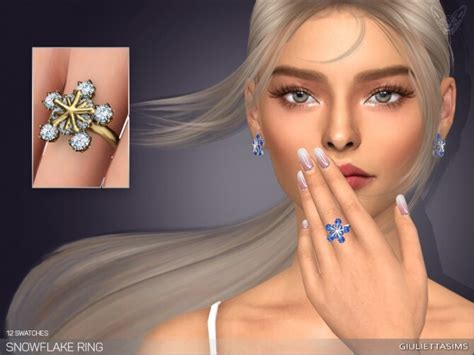 Snowflake Ring By Feyona At Tsr Sims 4 Updates
