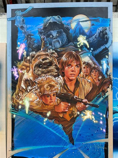 Star Wars Poster Artist Drew Struzan Shares Original Art For The Ewok Adventure — Geektyrant