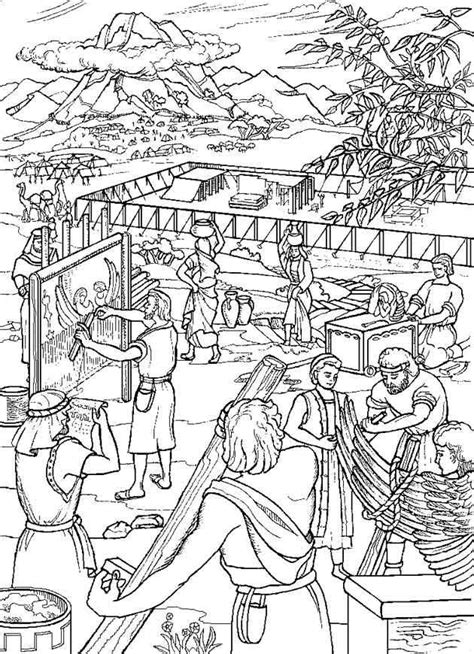 The Israelites Build The Tabernacle Coloring Pages Grouplasopa