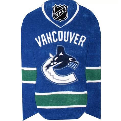 nhl vancouver canucks blue 2 ft x 3 ft irregular area rug the home depot canada