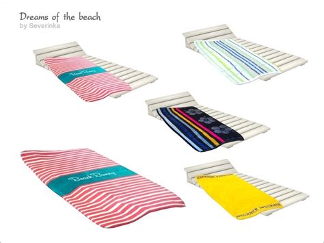Severinkas Beach Towel Sims 4 Beach Towel Sims