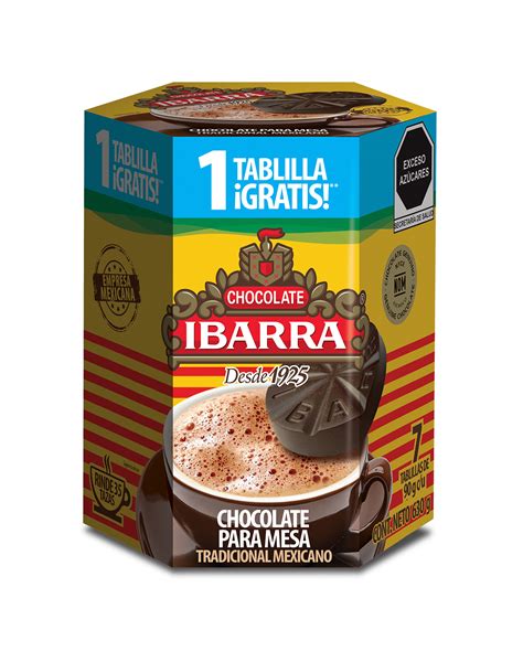 Caja Tablilla De Chocolate Ibarra Gr Onix