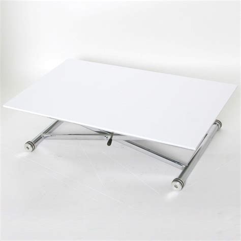 The challenge is to build a to make it my own, i decide to make the coffee table more modern with an industrial flair. Height Adjustable Coffee Table - White Glass / Chrome