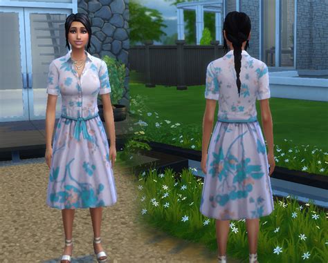 My Sims 4 Blog Country Living Dress In 10 Color Options For Teen