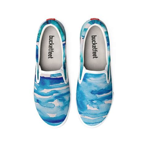 Cabo Beach Mexico Watercolor 2 Painted Sneakers Custom Painted