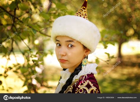 Beautiful Kazakh Woman In National Costume Stock Photo Gaukhar Yerk