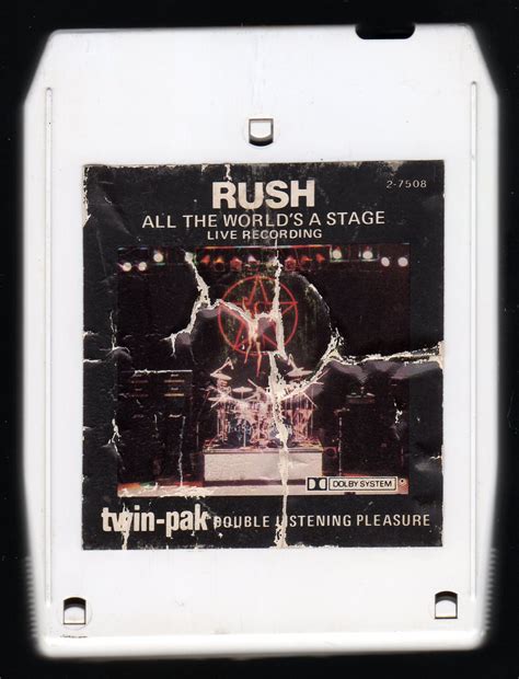 Rush All The Worlds A Stage 1976 Mercury Ac5 8 Track Tape