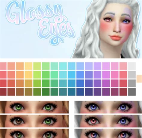Noodle Glossy Eyes Sims 4 Cc Eyes Sims 4 Game Sims 4 Images And