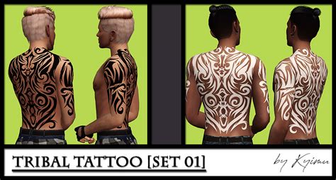 Tattoo Set Sims 4 Custom Content First Tattoo Sims Cc Tribal