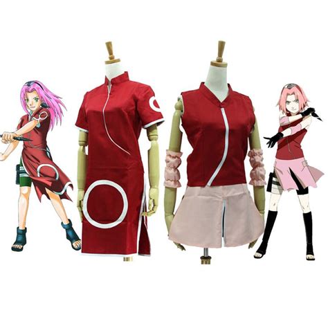 Anime Naruto Cosplay Haruno Sakura 1st Generation Cheongsam Dress